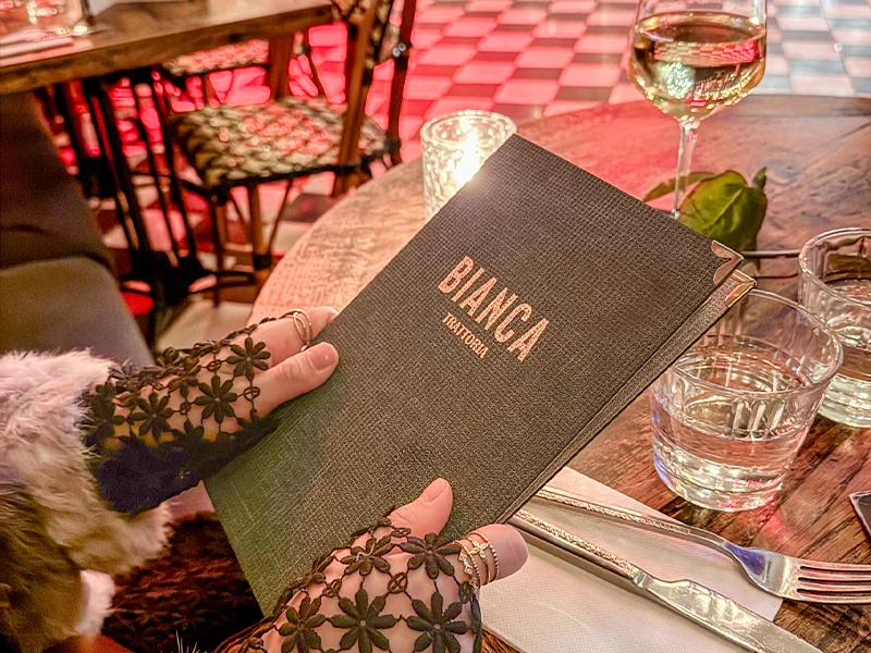 Couverture de menu connectée